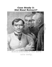 did rizal retract|balaguer testimony.